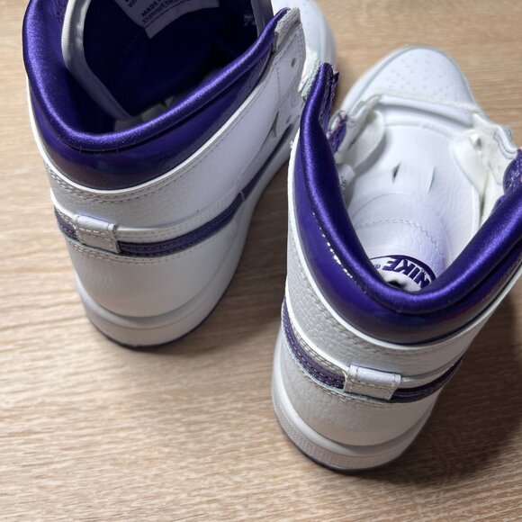 Jordan 1 Retro High "Court Purple” Size 2.5Y NWT - Picture 6 of 10